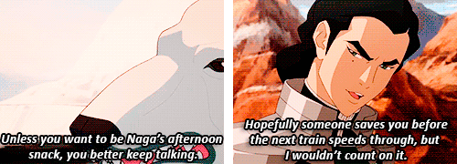 avatarparallels:  “When we were coming up with book 4’s antagonist, we wanted her to be female (since all the others were male) and for Korra to have to face someone with some similar personality traits. It’s like Korra has to deal with overcoming