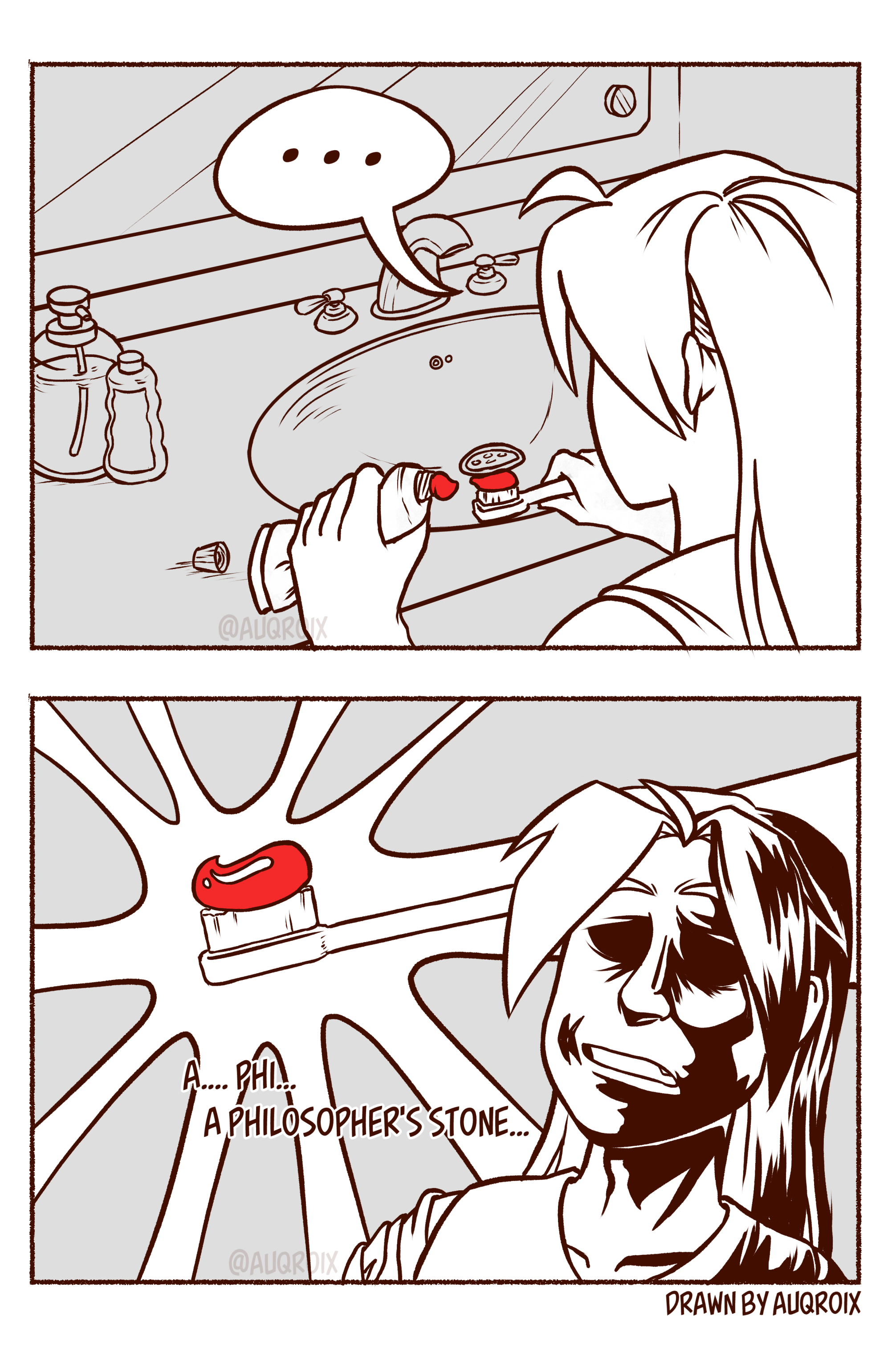 auqroix:AU where everything else is the same except Ed goes into a bathroom and finds