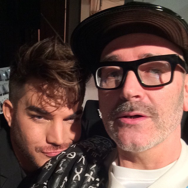 ME AND ADAM LAMBERT AT KTZ SHOW LONDON COLLECTION MENS’.