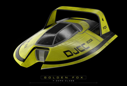A few more angles of my Golden Fox redesign for F-Zero / Glitch Black IG: @glitch_black