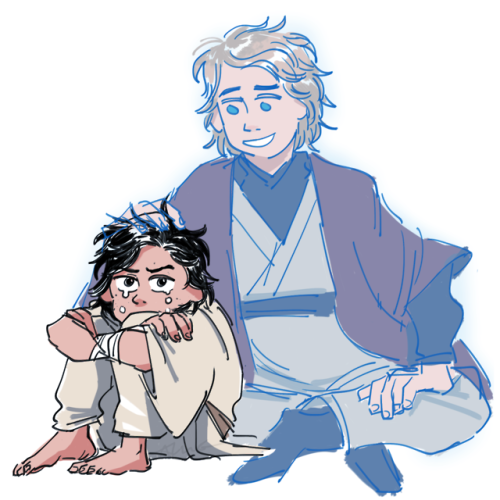 dontlookatmeeeeee: my headcanon where Anakin regrets not being there for his kids and decides to do 