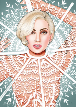 mrgabrielmarques:  Illustration of Lady Gaga