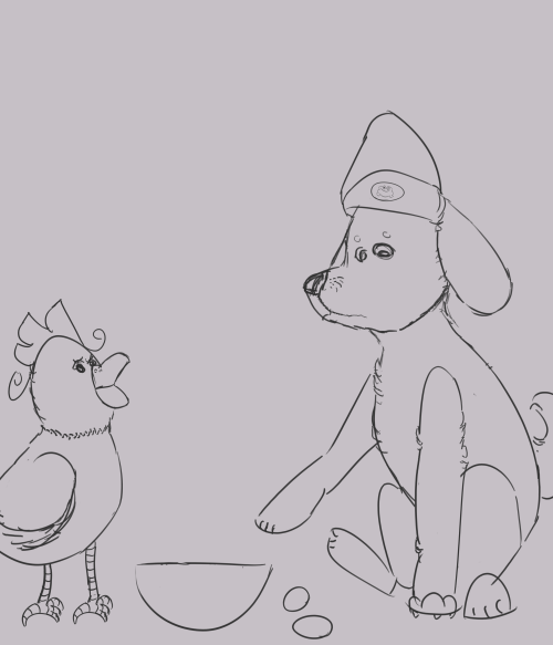 A Dog And A Chicken In The Kitchen, What Could Go Wrong?