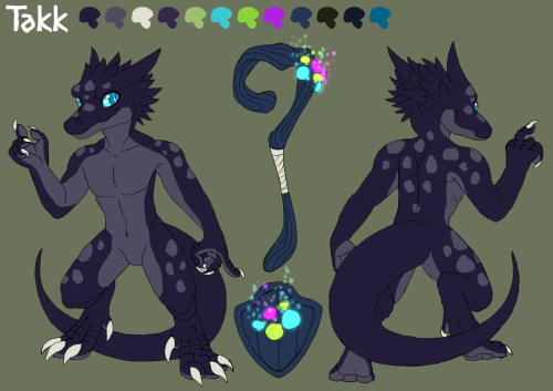 Recent ref sheet commission for CometPanda on FA of their Kobold Spore Druid!