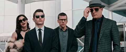 #Squadgoals. The Four Horseman are back in the act for #NowYouSeeMe2. Reappearing in Cinemas June.