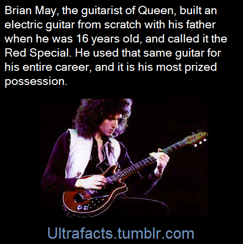 ultrafacts:  The Red Special was constructed almost entirely by father-and-son from