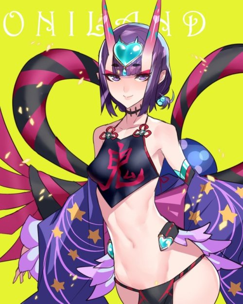 rennebright:  ばん!@bansanv3:ONILAND酒呑CHANを描いてみた…デザインよく解らない…※Illustration shared with permission from the artist. Please do not remove the source. Make sure to support the original artwork by visiting the source!