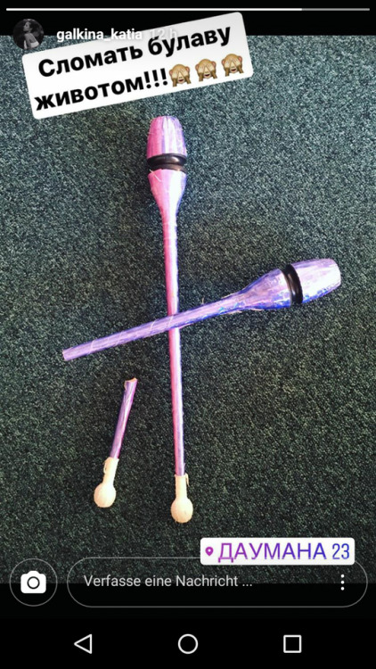 Katya Halkinas clubs are broken &hellip;. Picture from her instergram