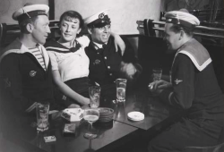 Kvetchlandia:brassaï     Conchita With Sailors, Place D'italie, Paris     1932