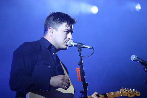 Marcus Mumford of Mumford &amp; Sons performs at MCU Park in Brooklyn, New York on June 2, 2015.Phot