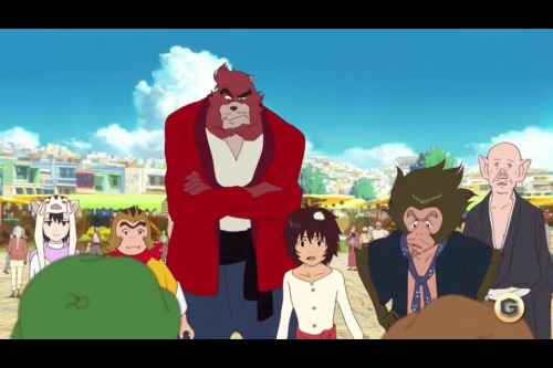 サントリー グリーンダカラ CM 「市場・差し入れ」 映画バケモノの子