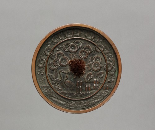 Mirror, 1400s-1500s, Cleveland Museum of Art: Japanese ArtThe Japanese used chrysanthemums as decora