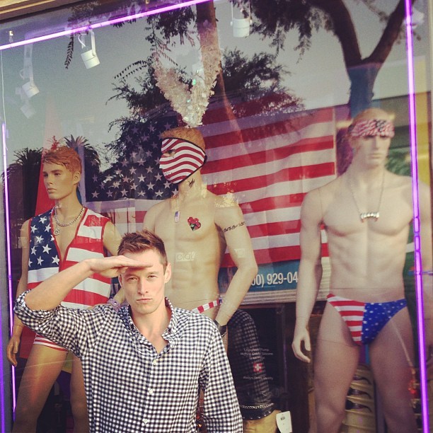 thedaveywaveyofficial:  Happy July 4th from West Hollywood. #WeHo 
