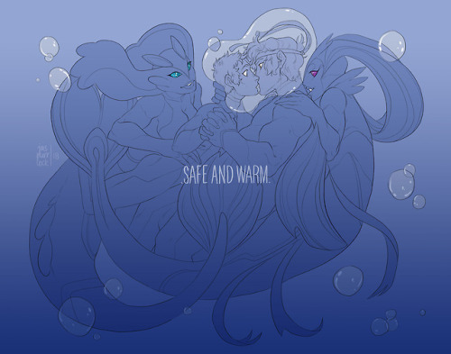 jaspurrlock: Safe and warm.Kinktober Day 21: Hypnosis - I like to think that the mermaids had their 