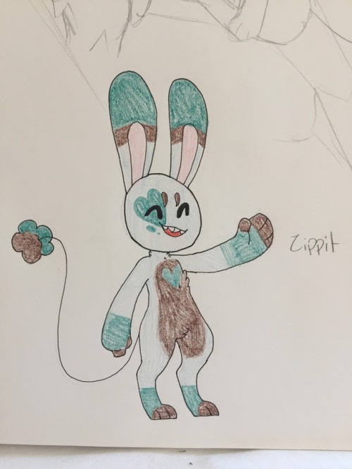 Zippit, the Quick Rabbit pokemon. Fighting-Electric type.Although playful by nature, Zippit is quick
