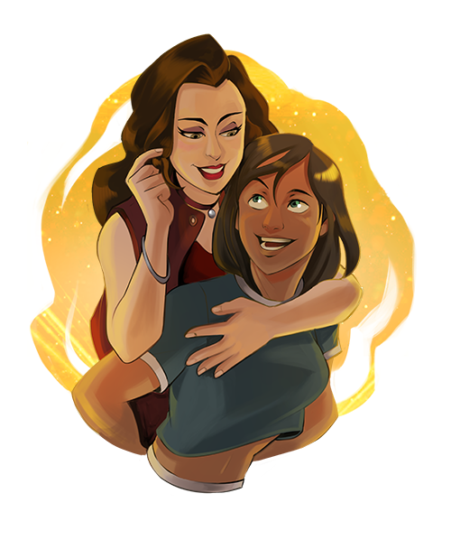 elzeoredraws:Next ship! Korrasami from Legend of Korra