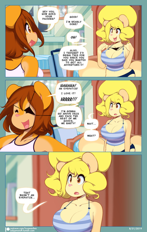 askjamstuff: Time for a new ep!Peaches & Cream are prepping for their big trip. Also, new view