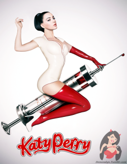 demond4n: As we approach Halloween I decided to dress my celebs up in common costumes of the season. Here’s Sexy Nurse Katy Perry. 