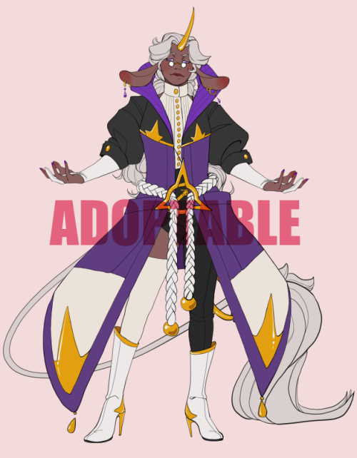 These adopts were already claimed but still really happy with their look!A fun unicorn adoptable des