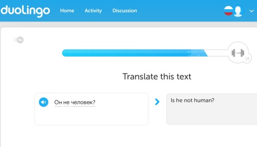 Shit gets real in Russian Duolingo&hellip;