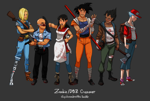 stupidoomdoodles: A masterpost for the Zombie apocalypse/DBZ crossover because damnit I’m kind of ha