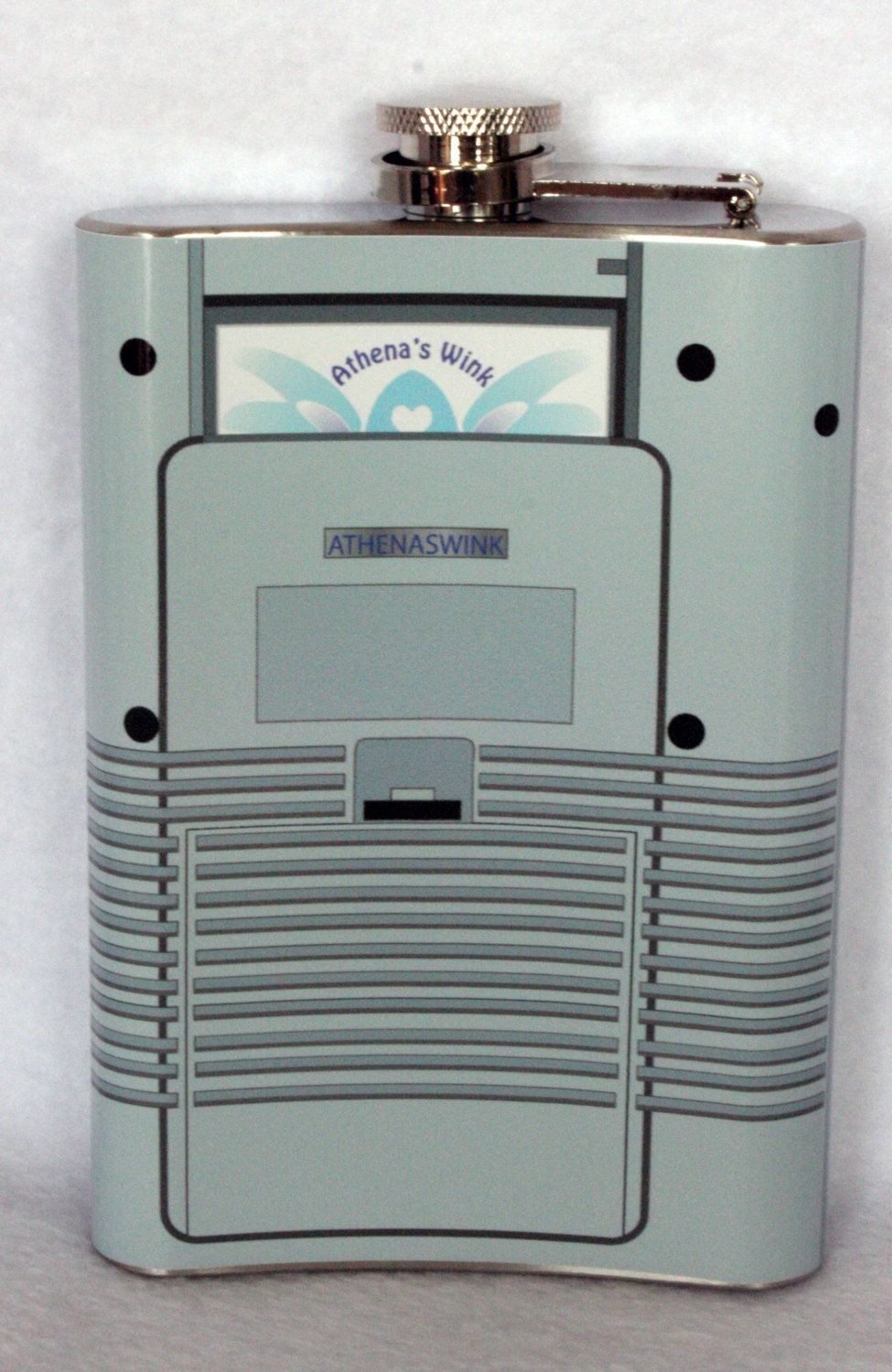 gamefreaksnz:  Nerdtendo Gamebooze: Nintendo Game Boy inspired flask (8oz) 