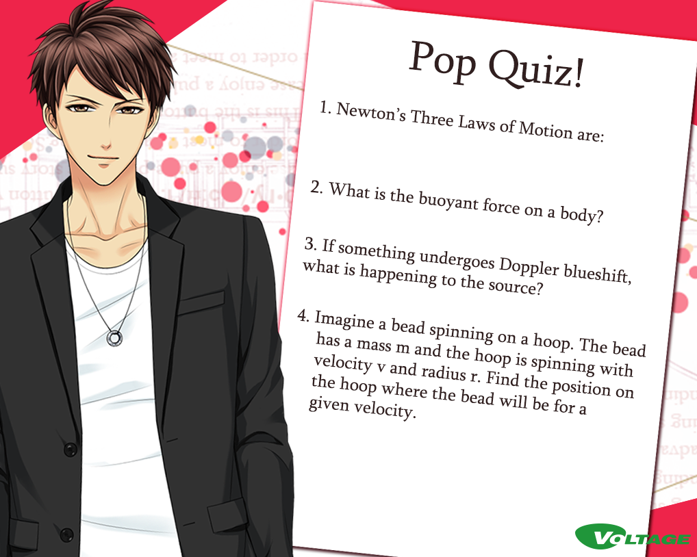 officialvoltageotome: Rikiya Mononobe is a science teacher from our new app, ★After