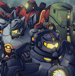 geegrevesy:  Pacific Rim was a great film! I had to draw a pic of the awesome Jaegers! 