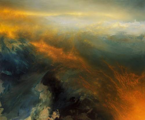 culturenlifestyle:Brooding Abstract Paintings of the Ocean Waves by Samantha Keely Smith New York-ba