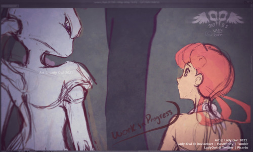 New WIP update showing a close up of Mewtwo & Joy as I slowly chip away at this one.  Previous W