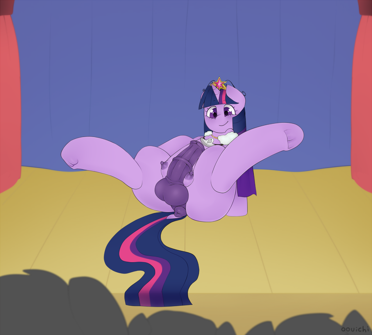 Twilight won a magical amulet in a battle against Trixie, and is now reaping the