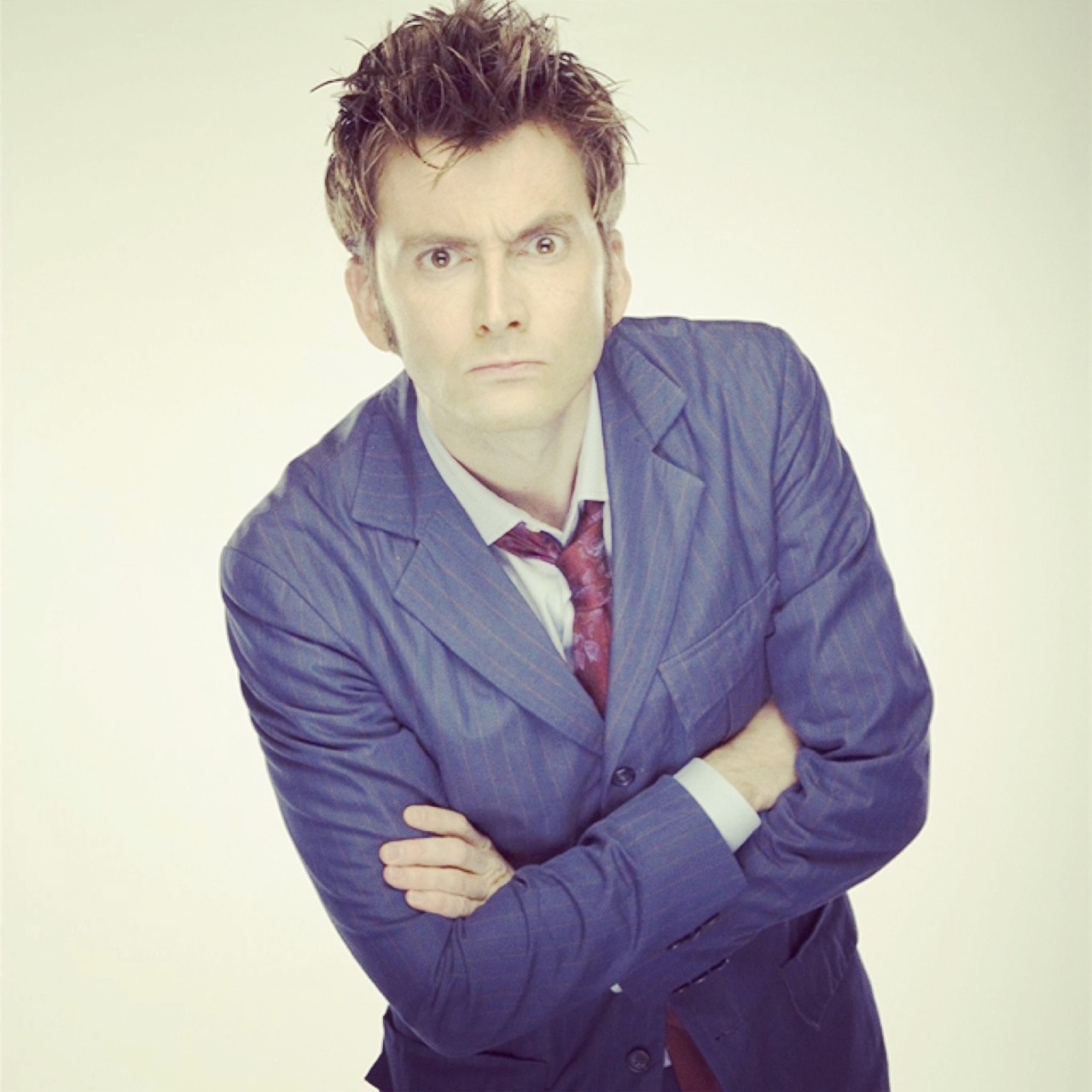 tennant-tuesday:  ohtentoo:  Ten + Blue Suit of Sex  Excuse me for a moment while