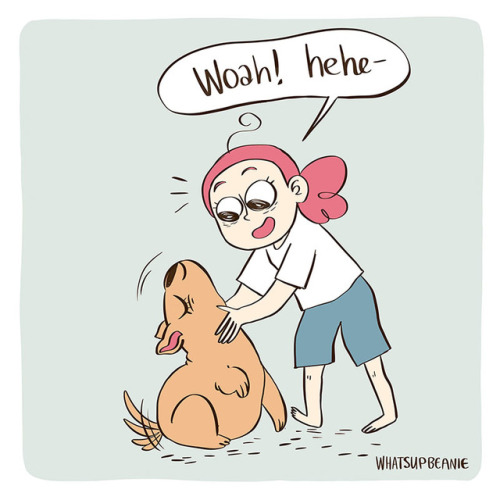 whatsupbeanie:Another pup comic! This is another dog I used to have when I was a kid. Her name was D