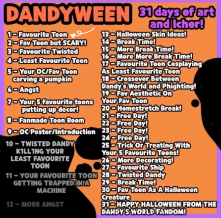 Goretober!! And Dandyween Thing :)) Happy First Spooky Poopy Dauy!!! Lowkey Might Make The Jonah Thing