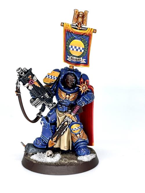 Captain with Master-crafted Heavy Bolt Rifle, Bonta Talenti of the Ultramarines.