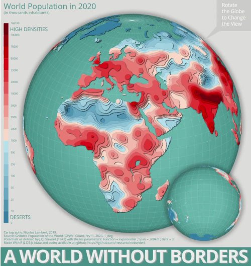 mapsontheweb:Population without borders interactive map.