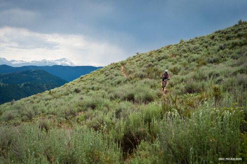 ericmickelson:  Outrun the storm.  Methow Valley, June 2013.