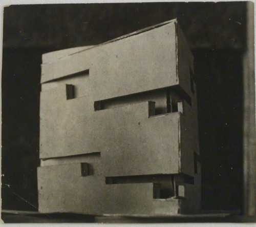 Student model for the project “Finding the form of a blunt massive volume,” VKhUTEMAS in Moscow (1920-1926).