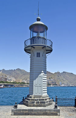 Worldoflighthouses:  Farola Del Mar Lighthouse, Santa Cruz De Tenerife, Tenerife,