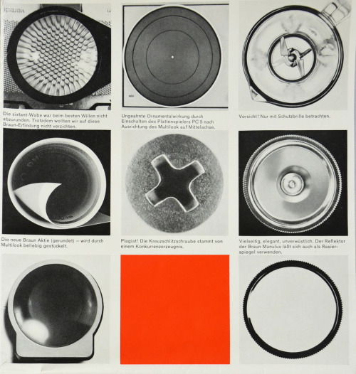 Braun Multilook, details of the poster for the caleidoscope, around 1963.