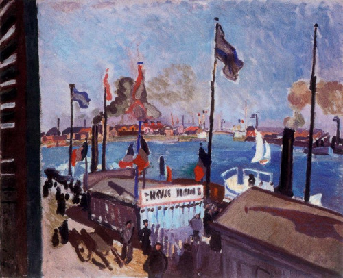 Le port de Le Havre -    Raoul Dufy, 1906French, 1877-1953Oil oncanvas,