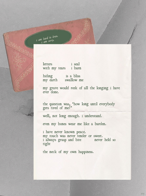 I Am Hard To Love. I Am Sorry.
