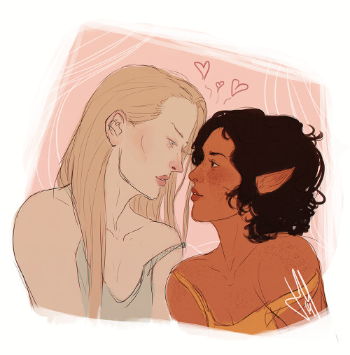 gloriousdownfall:Sketching these two all adorkable for 20min because.. I’m… I’m in pain…