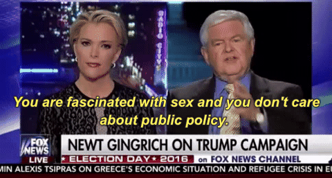 vox:  Newt Gingrich melts down on Fox over Trump spiral, calls Megyn Kelly “fascinated
