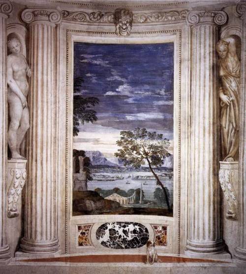 Landscape (fresco at Villa Barbaro)by Paolo Veronese (c.1565)