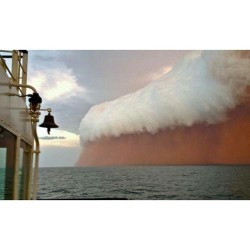 Sandstorm Over The Ocean