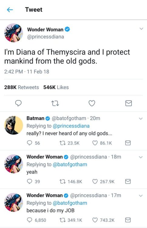 thegothamgays: If DC characters had Twitter accounts Credit: Harleivy, on Twitter (posted with permi