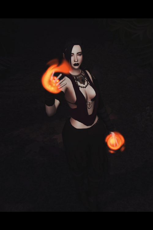 simmancy: ‧͙⁺˚*･༓☾　witch of the wilds　☽༓･*˚⁺‧͙ Witchtober Day 4