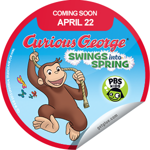      I just unlocked the Curious George Swings Into Spring Coming Soon sticker on