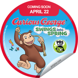      I Just Unlocked The Curious George Swings Into Spring Coming Soon Sticker On